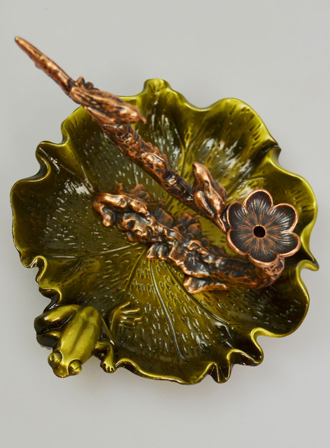Porte Encens Etang Japonais - Bronze (pic 1)