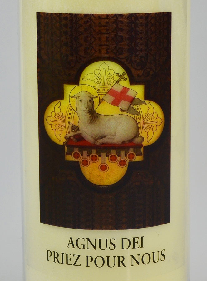 Bougie de Neuvaine Agnus Dei - 17.5cm (pic 3)