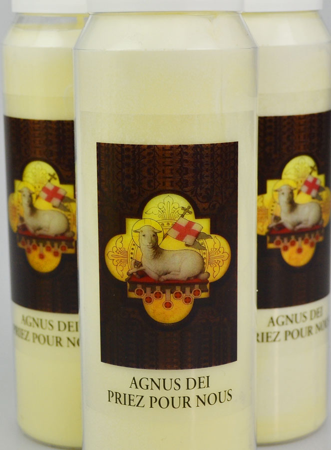3 Bougies de Neuvaine Agnus Dei - 17.5cm (pic 3)