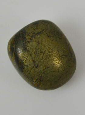 Pierre Naturelle Roulée de Pyrite - 2cm (pic 1)