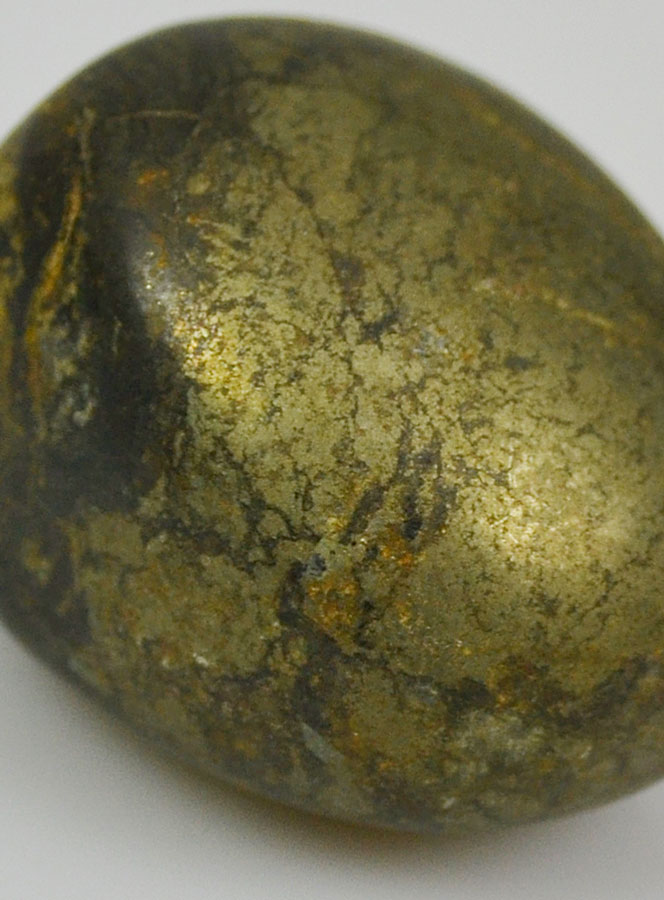 Pierre Naturelle Roulée de Pyrite - 2cm (pic 4)