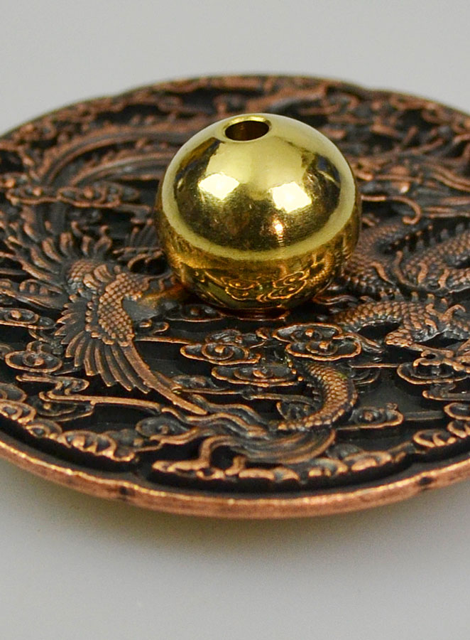 Porte Encens Dragon & Phoenix - Cuivre (pic 4)