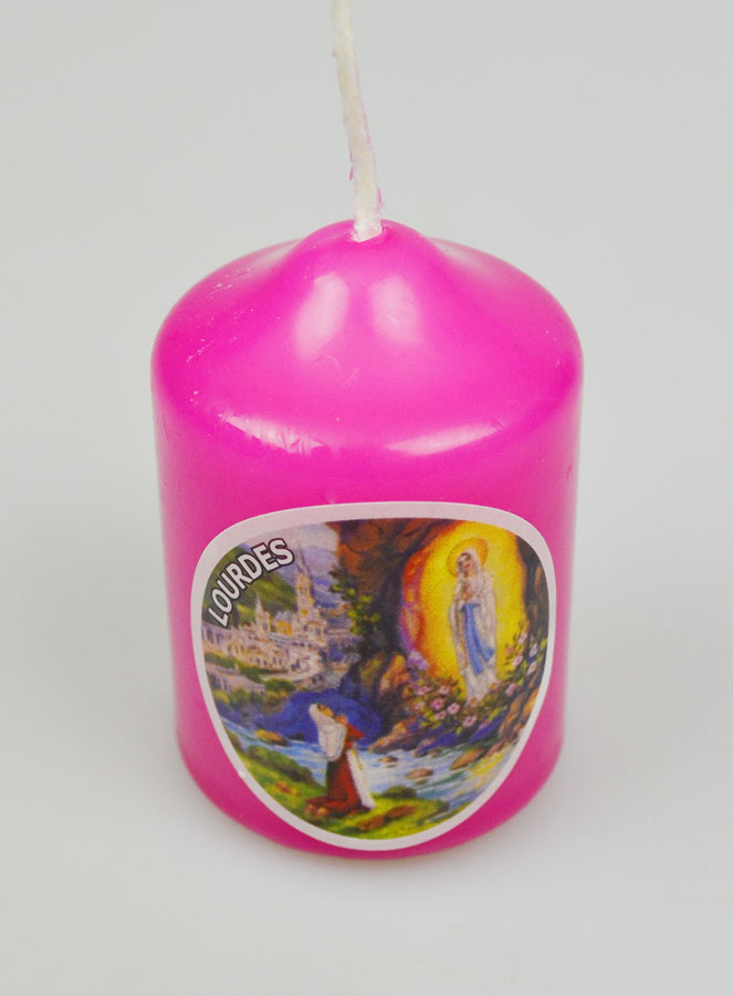 Petit Cierge de Lourdes - Fushia (pic 3)