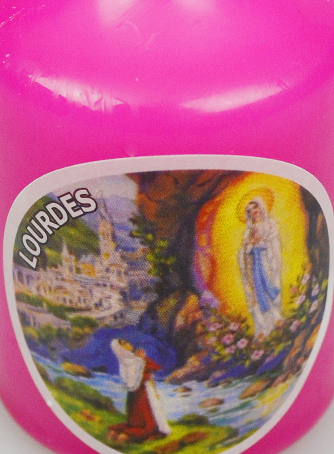Petit Cierge de Lourdes - Fushia (pic 4)