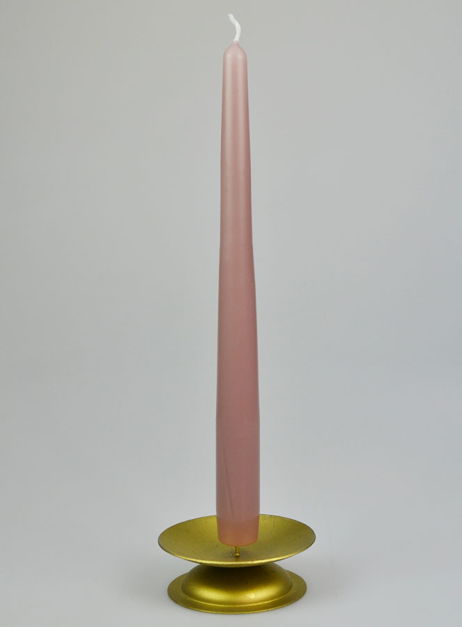 Bougie Flambeau Couleur Woodrose - 25cm (pic 2)