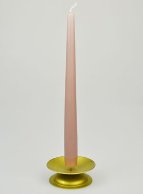 Bougie de Table Couleur Woodrose - 25cm (pic 1)