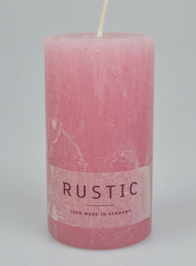 Bougie de Décoration Rustique 38h - Rose Antique (pic 1)