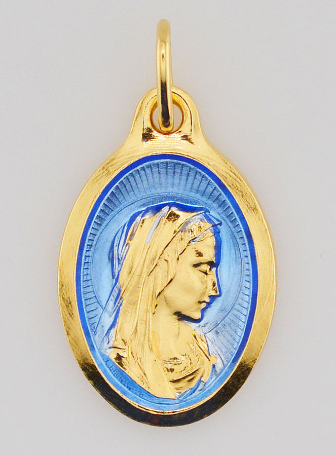 Médaille Vierge Marie de Profil - 25mm (pic 1)