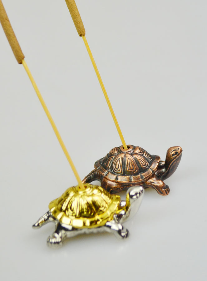 Porte Bâtonnets d'Encens - Duo de Tortues (pic 3)