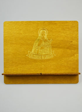 Pupitre Lutrin pour Bible - Gravé Ste Thérèse de Lisieux (pic 1)