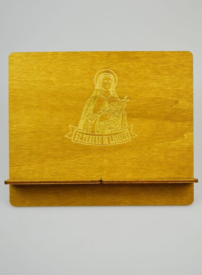 Pupitre Lutrin pour Bible - Gravé Ste Thérèse de Lisieux (pic 2)