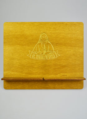 Pupitre Lutrin pour Bible - Gravé Sainte Thérèse d'Avila (pic 1)