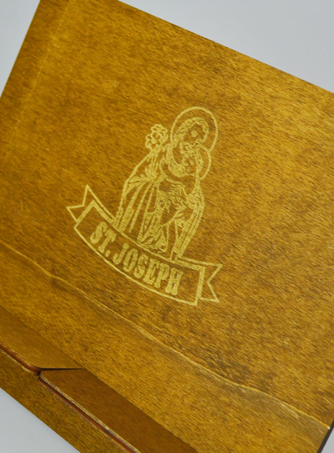 Pupitre Lutrin pour Bible - Gravé St Joseph (pic 3)