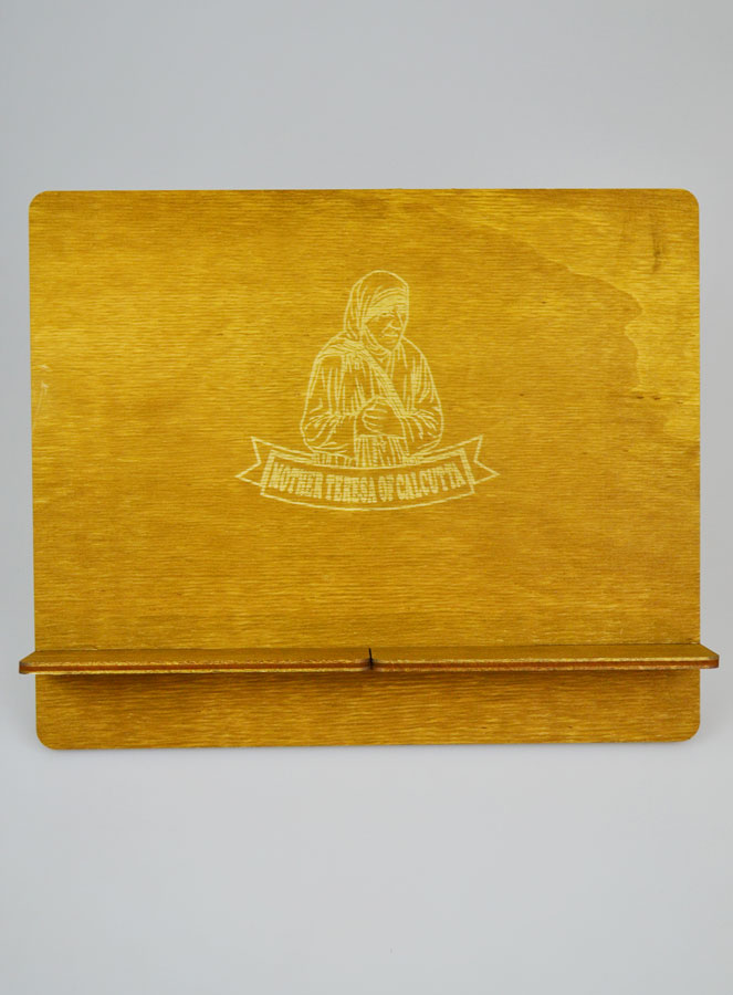 Pupitre Lutrin pour Bible - Gravé Sainte Mère Teresa (pic 1)
