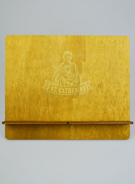 Pupitre Lutrin pour Bible - Gravé Sainte Catherine (pic 1)