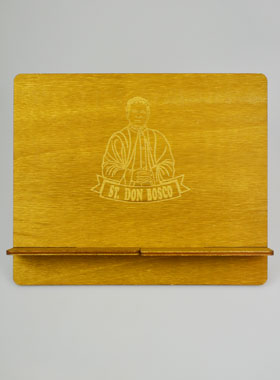 Pupitre Lutrin pour Bible - Gravé Saint Don Bosco (pic 1)