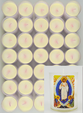 10 Bougies Veilleuse de Pâques - Christ est Ressuscité (pic 1)