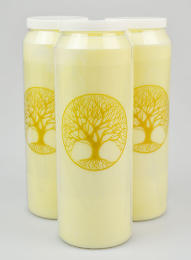 3 Bougies de Neuvaine Arbre de Vie - 17.5cm (pic 1)