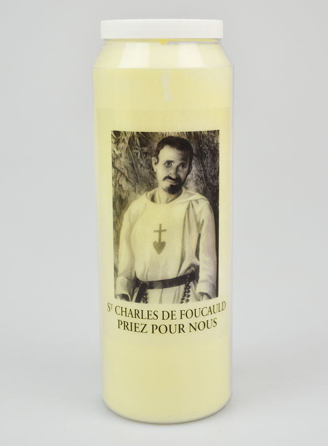 Bougie de Neuvaine Saint Charles de Foucauld - 17.5cm (pic 1)