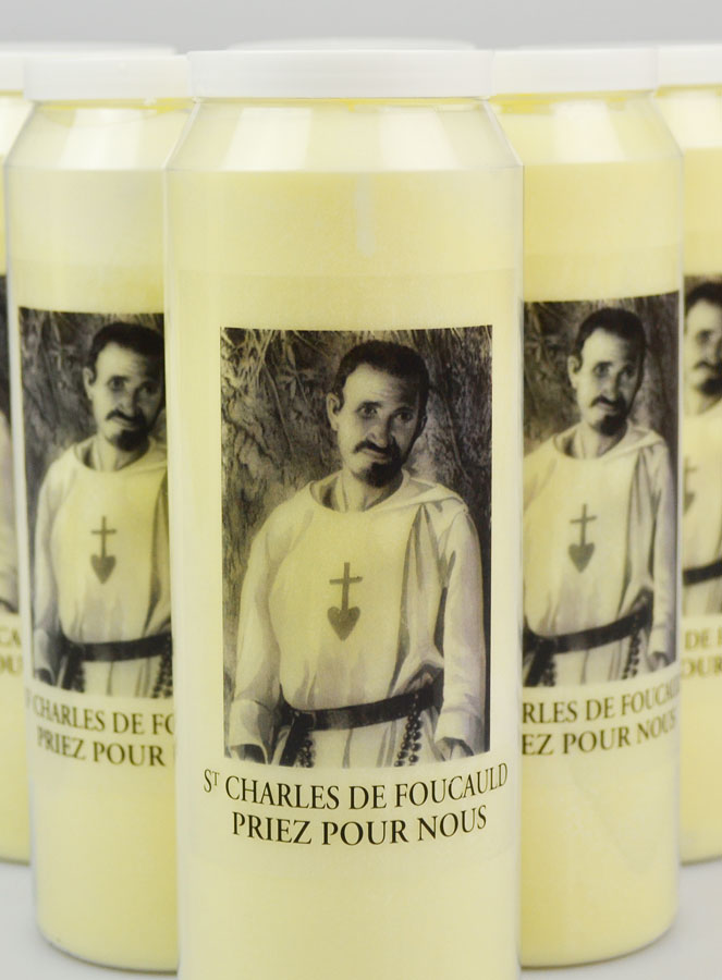6 Bougies de Neuvaine Saint Charles de Foucauld - 17.5cm (pic 2)