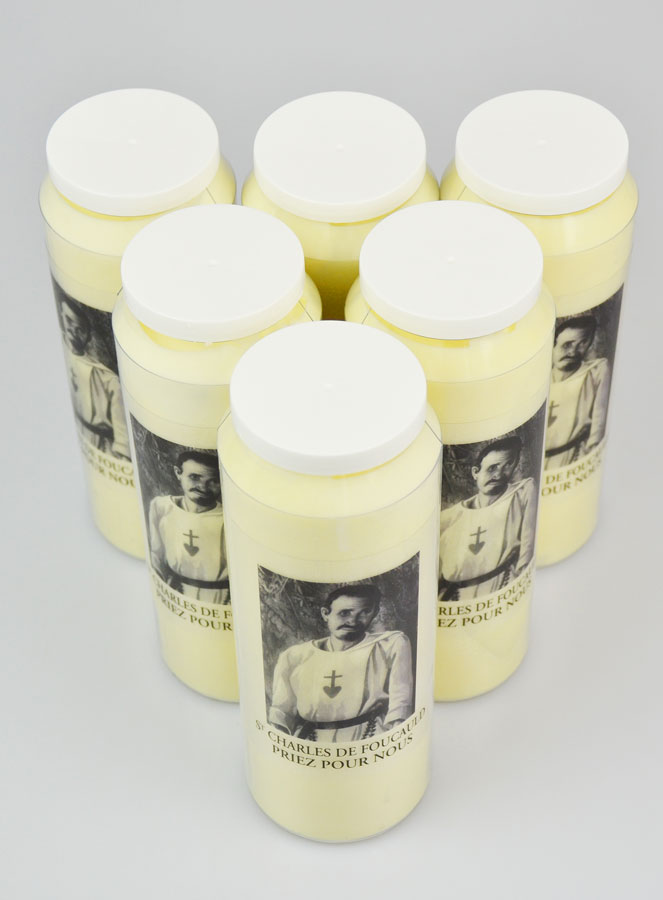 6 Bougies de Neuvaine Saint Charles de Foucauld - 17.5cm (pic 3)