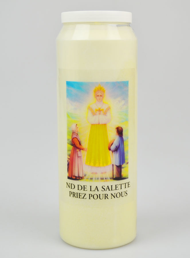 Bougie de Neuvaine Notre Dame de La Salette - 17.5cm (pic 1)