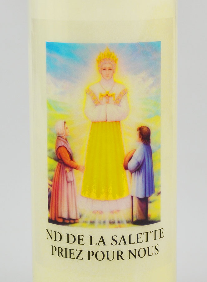 Bougie de Neuvaine Notre Dame de La Salette - 17.5cm (pic 2)