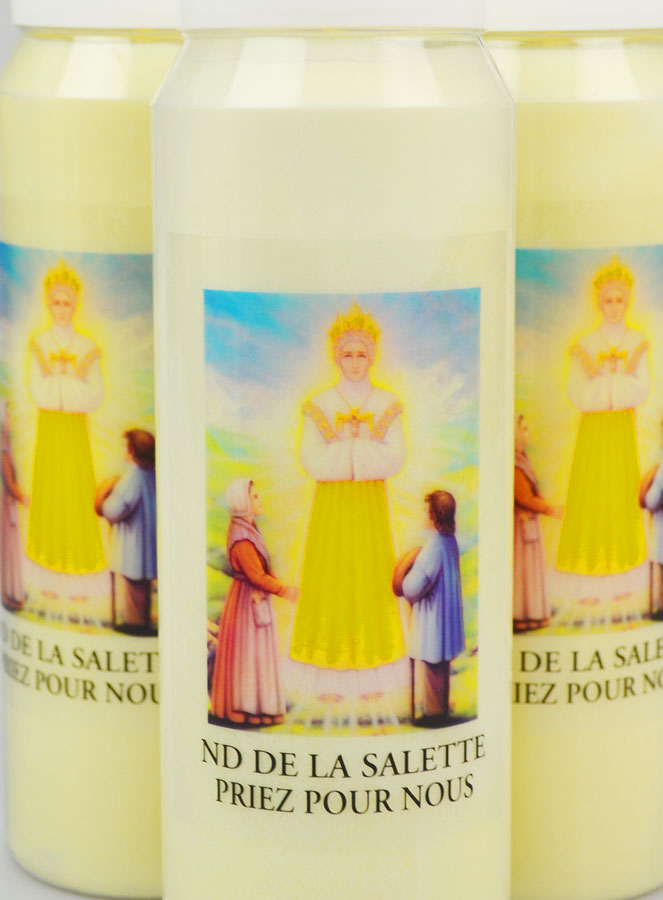3 Bougies de Neuvaine Notre Dame de La Salette - 17.5cm (pic 2)