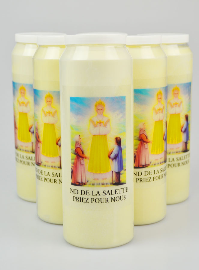 6 Bougies de Neuvaine Notre Dame de La Salette - 17.5cm (pic 1)