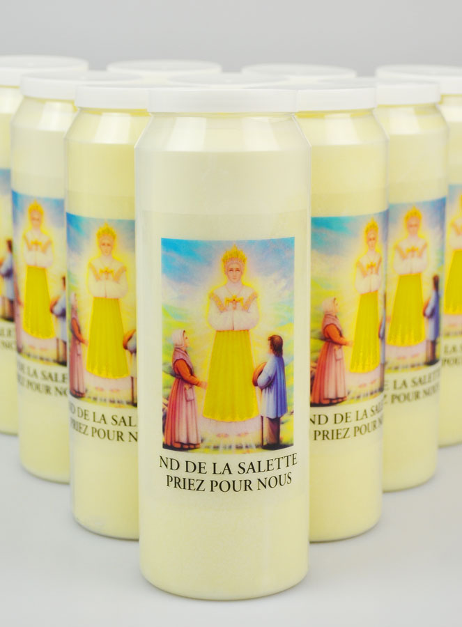 10 Bougies de Neuvaine Notre Dame de La Salette - 17.5cm (pic 2)