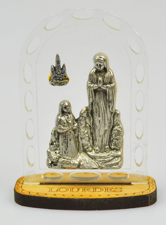 Icône des Apparitions de ND de Lourdes - 8cm (pic 1)