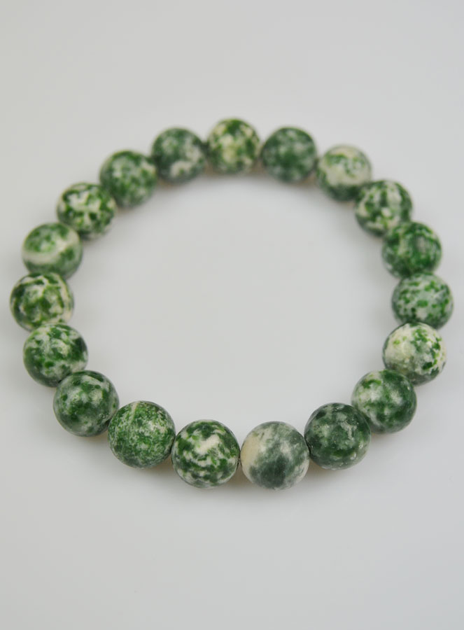 Bracelet en Pierre Naturelle de Jade Verte - 10mm (pic 3)