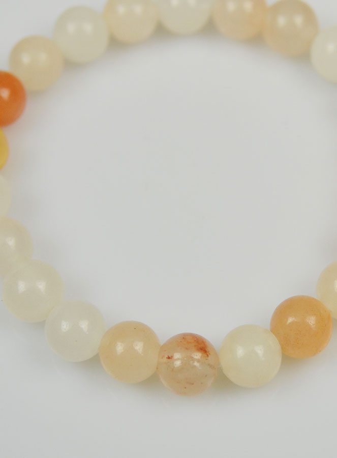 Bracelet en Pierre Naturelle d'Aventurine Pêche - 8mm (pic 4)