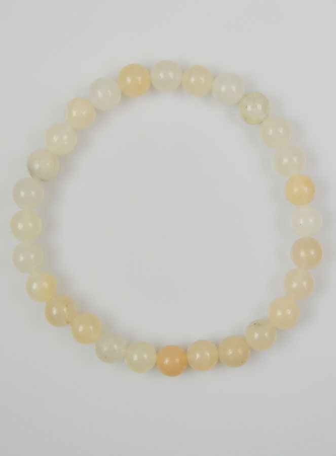 Bracelet en Pierre Naturelle d'Aventurine Pêche - 6mm (pic 1)