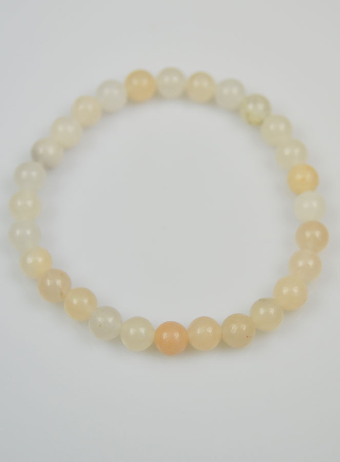 Bracelet en Pierre Naturelle d'Aventurine Pêche - 6mm (pic 3)