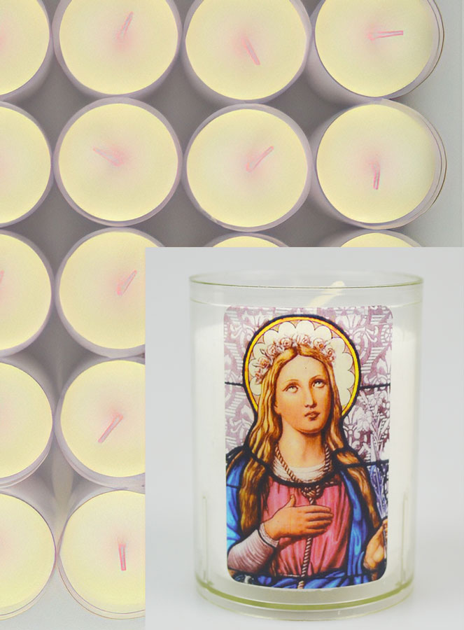 24 Bougies Veilleuse Sainte Philomène (pic 2)