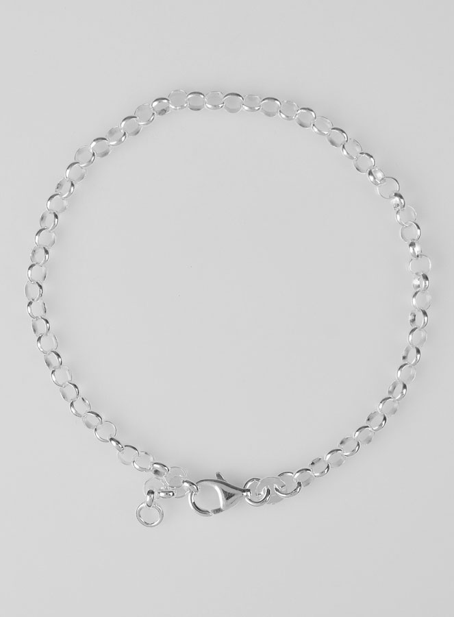 Bracelet en Argent Massif - Maille Jaseron 3mm (pic 1)