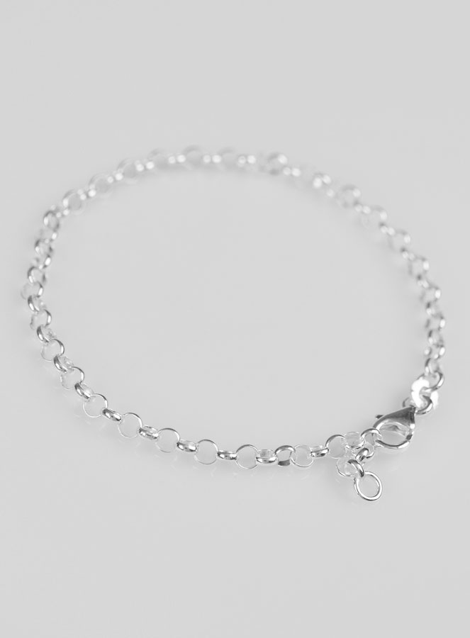 Bracelet en Argent Massif - Maille Jaseron 3mm (pic 3)