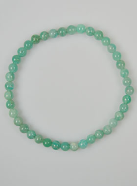 Bracelet en Pierre Naturelle d'Amazonite de Russie AA - 4mm (pic 1)