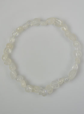 Bracelet en Pierre de Lune Naturelle Roulée (pic 1)