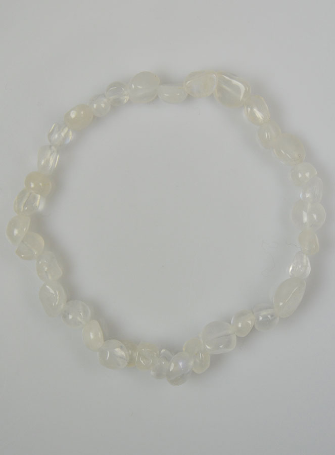 Bracelet en Pierre de Lune Naturelle Roulée (pic 2)