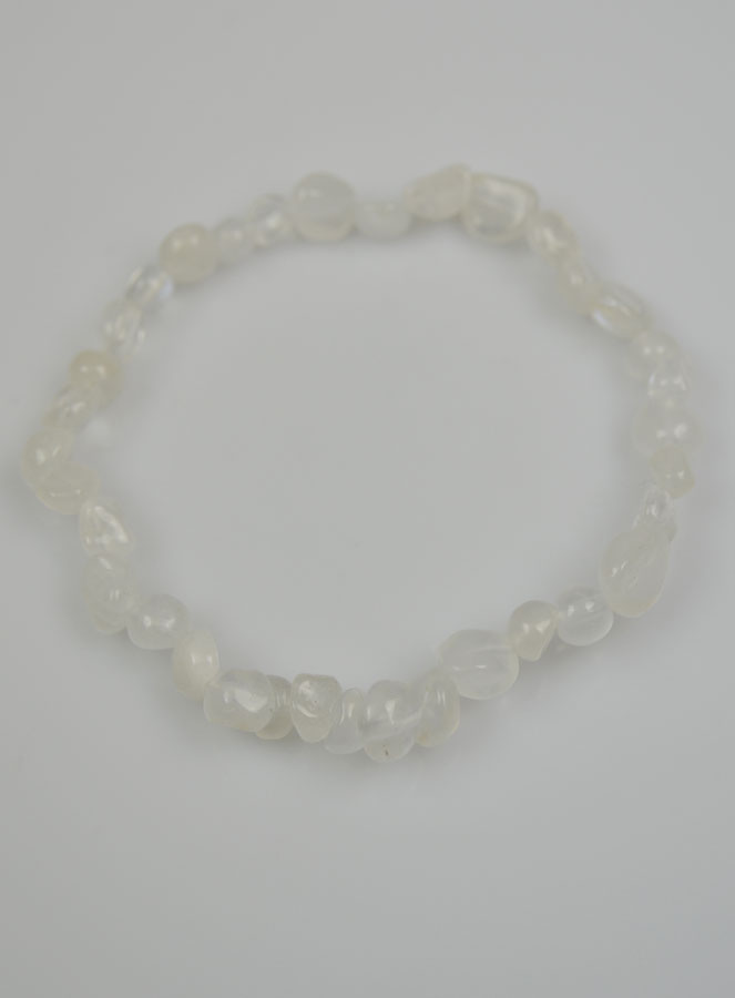Bracelet en Pierre de Lune Naturelle Roulée (pic 3)