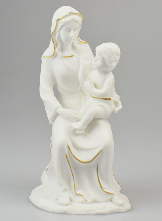 Statue Religieuse de la Vierge à l'Enfant - 20cm (pic 1)