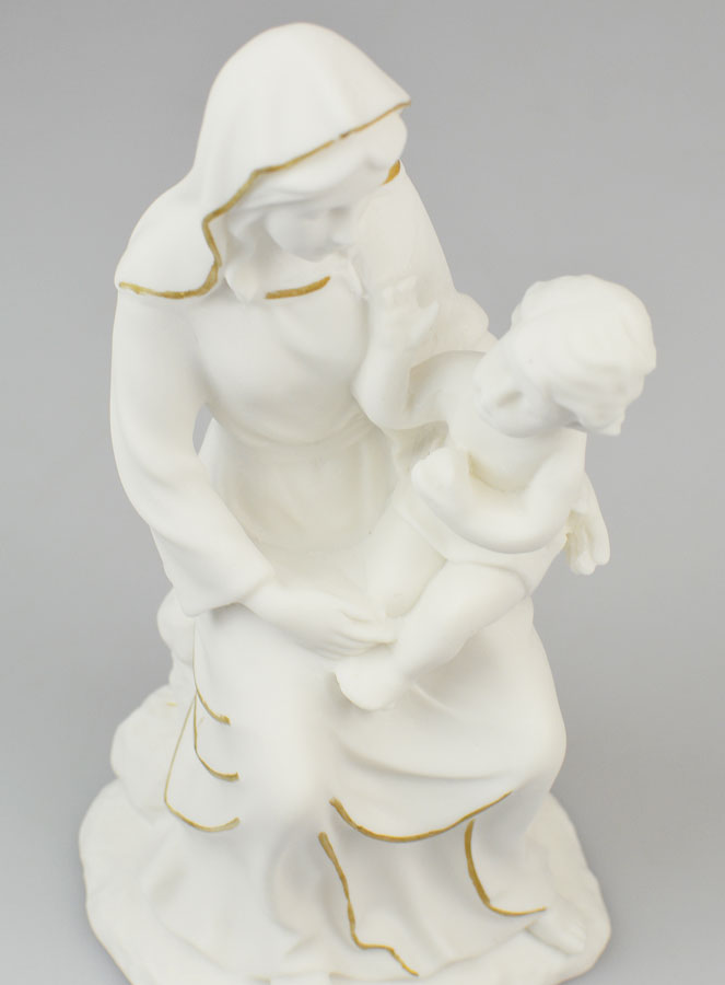 Statue Religieuse de la Vierge à l'Enfant - 20cm (pic 4)