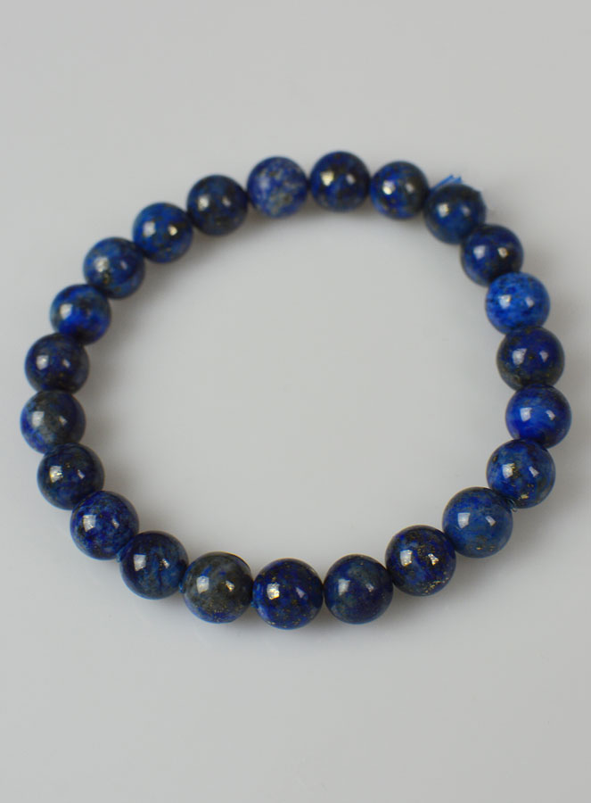 Bracelet en Pierre Naturelle de Lapis Lazuli - 8mm AA (pic 2)