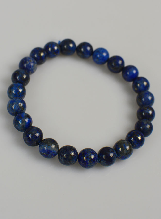 Bracelet en Pierre Naturelle de Lapis Lazuli - 8mm AA (pic 3)