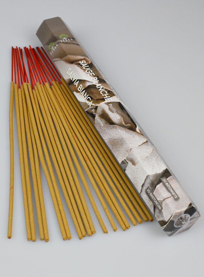 Encens en Bâtonnets Sauge Blanche 20g - Sans Charbon (pic 2)