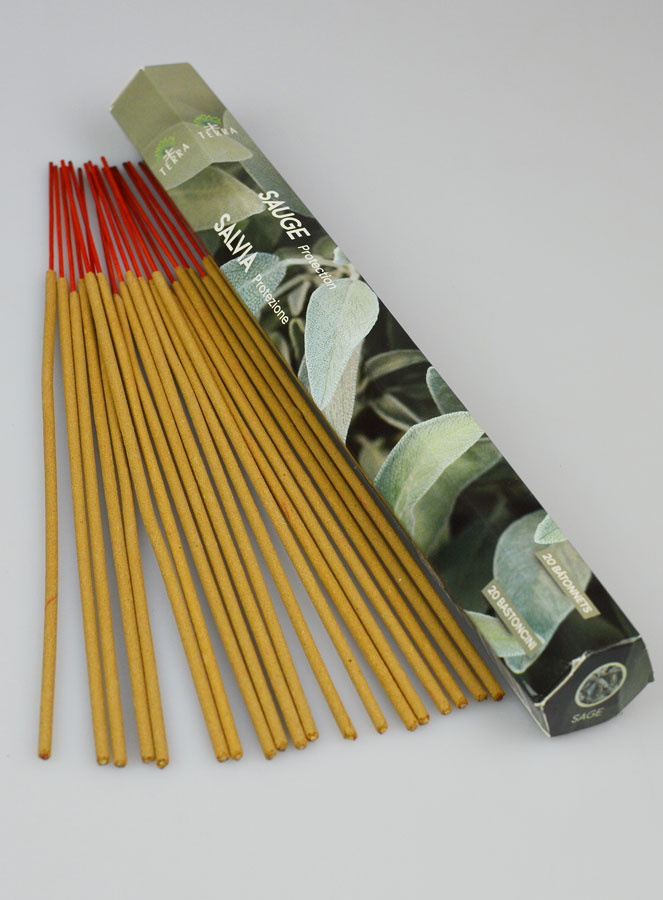 Encens en Bâtonnets Sauge 20g - Sans Charbon (pic 2)