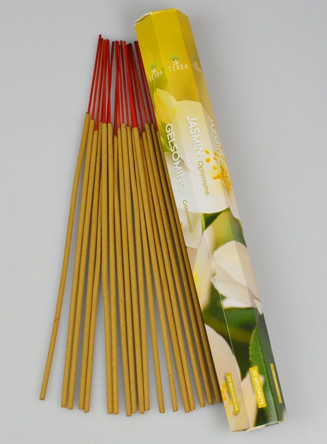 Encens en Bâtonnets Jasmin 20g - Sans Charbon (pic 1)