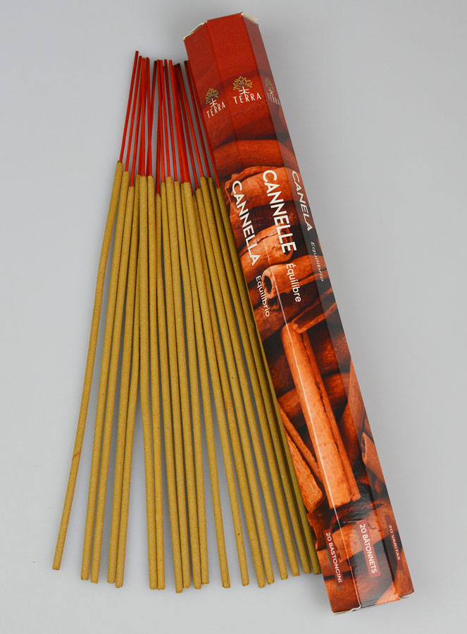 Encens en Bâtonnets Cannelle 20g - Sans Charbon (pic 1)